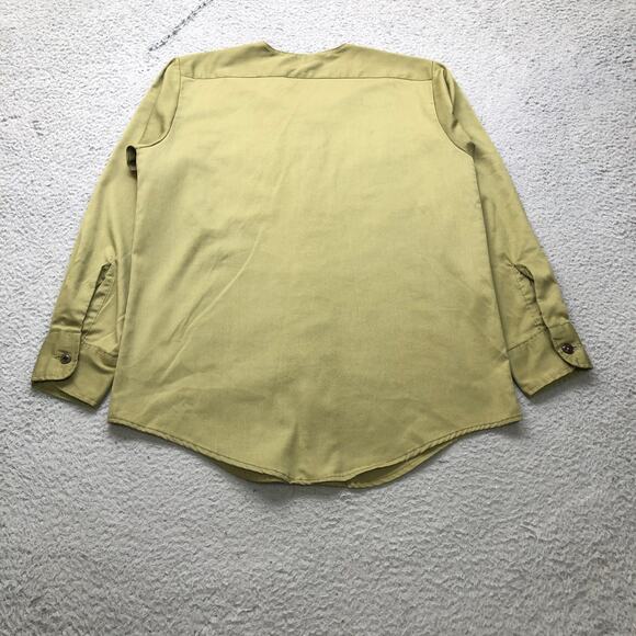 Vintage 70s Boys Scouts of America BSA Uniform Men Small Shirt Green Long Sleeve - Picture 6 of 12